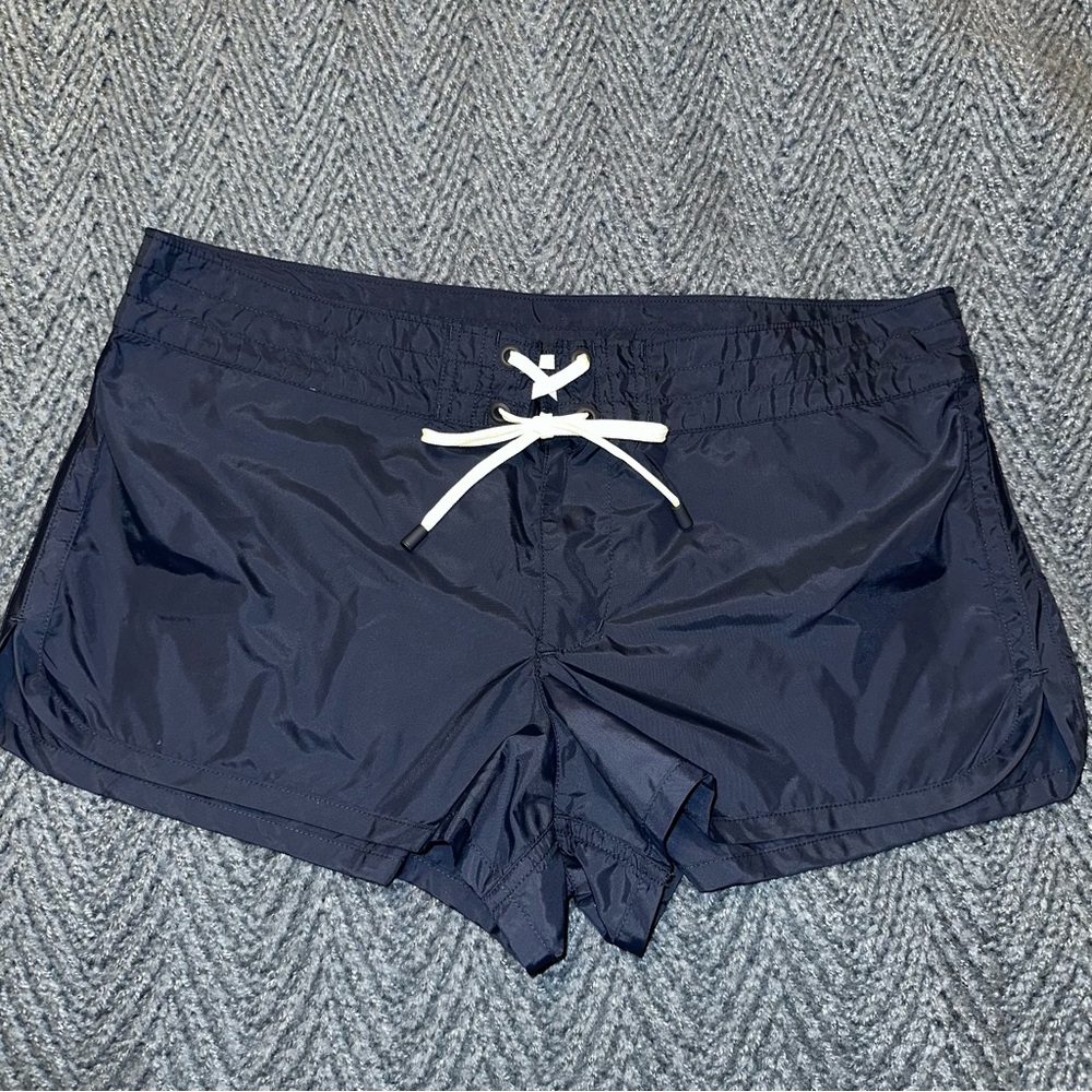 J.Crew Navy Blue board shorts‎ ladies size 6 swim cover up